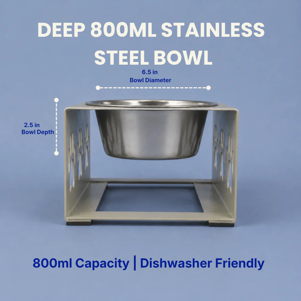 elevated dog bowl stand