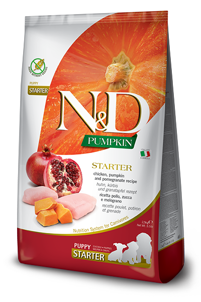 Farmina N&D Pumpkin Chicken Pomegranate Starter Puppy Dog Food grain free