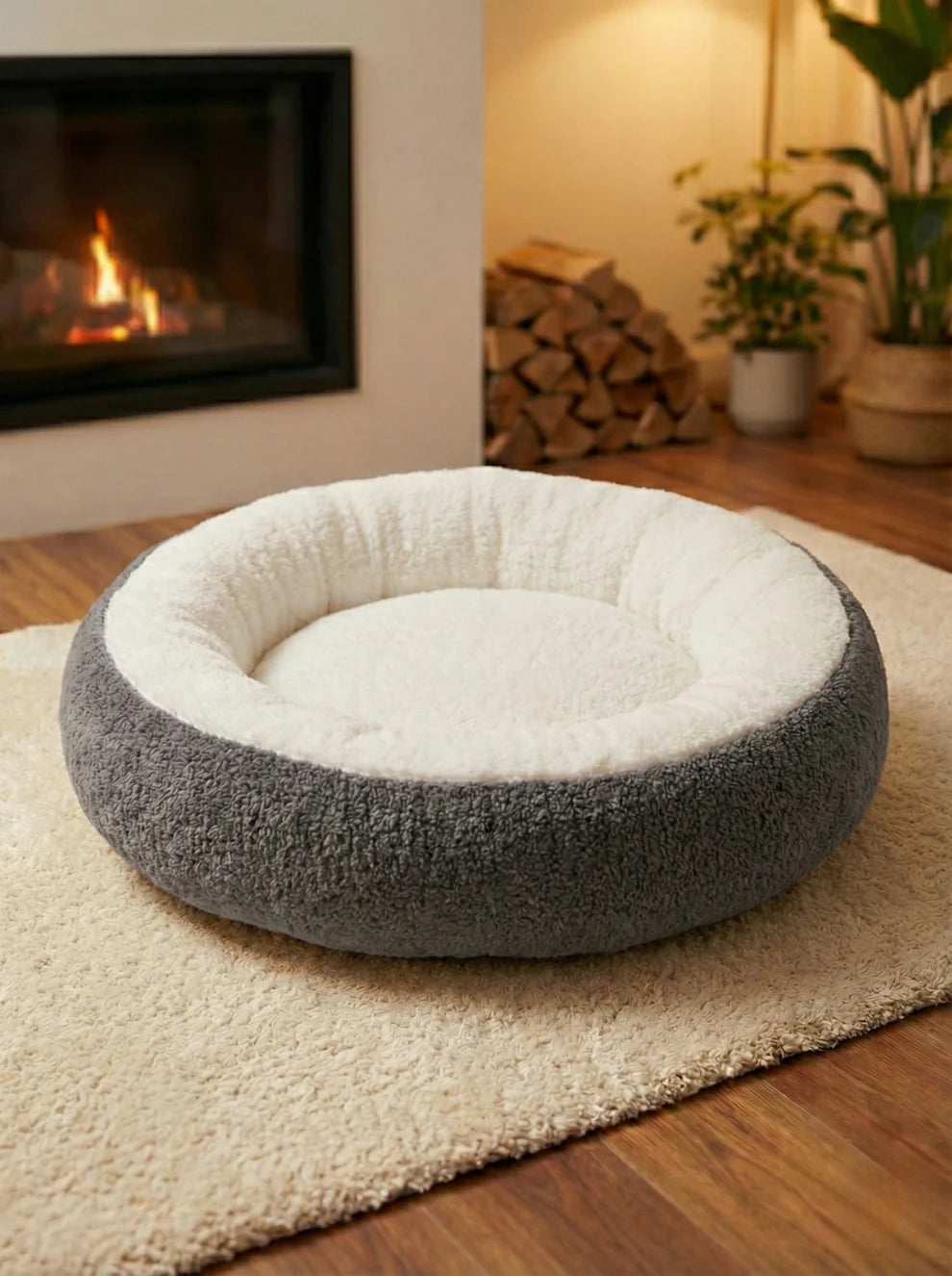 luxury-calming-pet-bed-grey