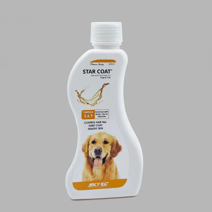 Pet skin & coat tonic to reduce shedding, dryness & itching – Star Coat 200ml