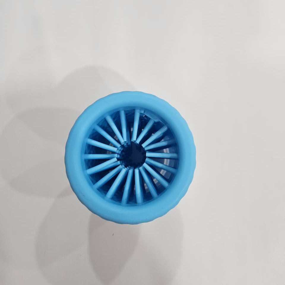 Large paw washer cup for cleaning muddy dog paws