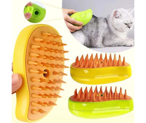Pet steam brush for dogs and cats - Petspalz