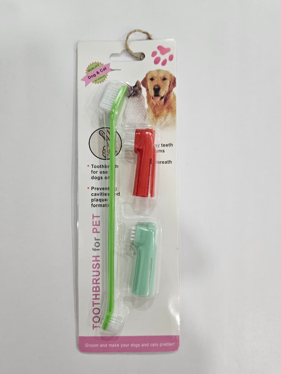 Soft bristle pet toothbrush for dogs and cats – Petspalz