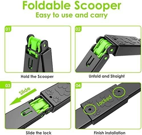 Plastic pet waste picker with easy grip handle