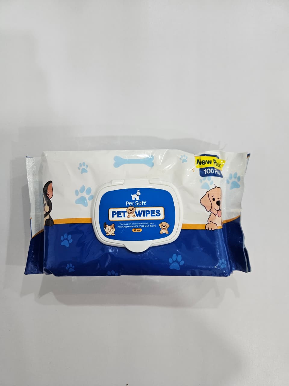 Pet grooming wipes for dogs and cats – aloe and vitamin E