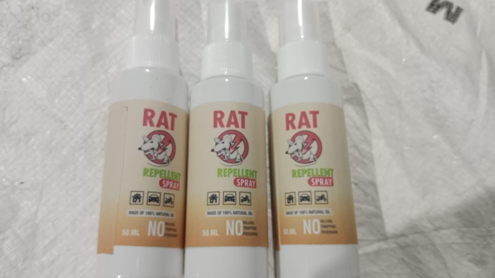 Natural rat and rodent control spray non-toxic