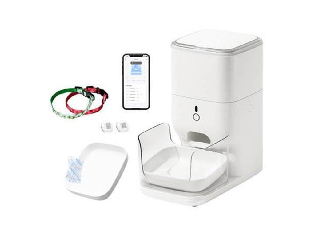 App controlled cat feeder with portion control
