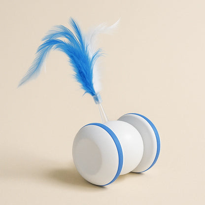 Smart electronic pet toy running on floor
