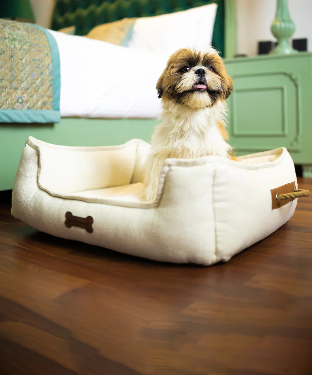 Snoozilla Fibernomad Dog Bed – Breathable Linen Washable Cover