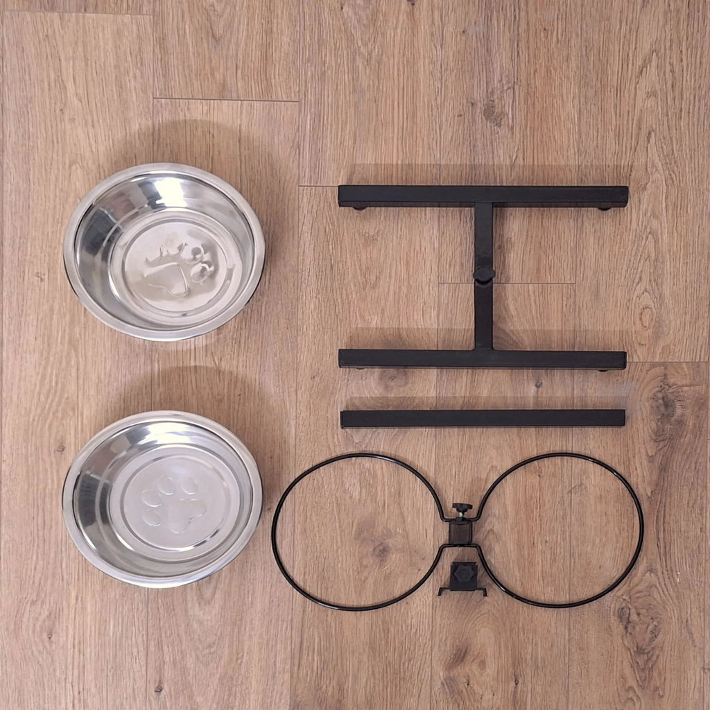 stainless steel dog bowl stand