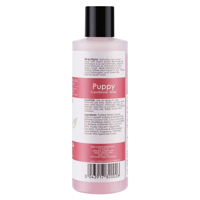 Gentle tear-free puppy shampoo with cornflower and aloe
