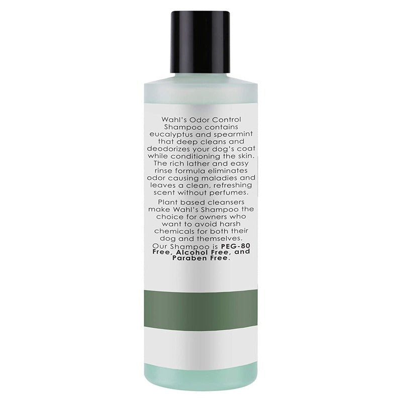 Paraben-free dog shampoo for odor control